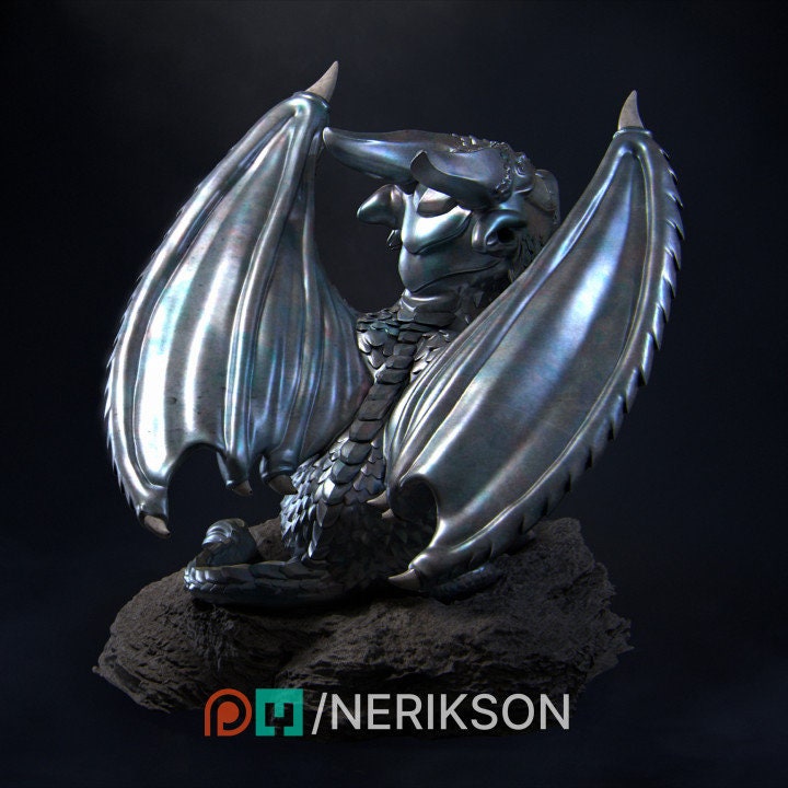 Kaida the Dragon, Certified good boy, Powerful NPC, Ernest Nemirovsky | Dungeons and Dragons | Pathfinder | Table Top RPG | 3D Printed Model