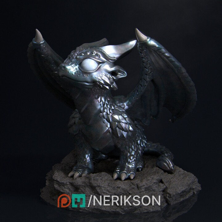 Kaida the Dragon, Certified good boy, Powerful NPC, Ernest Nemirovsky | Dungeons and Dragons | Pathfinder | Table Top RPG | 3D Printed Model