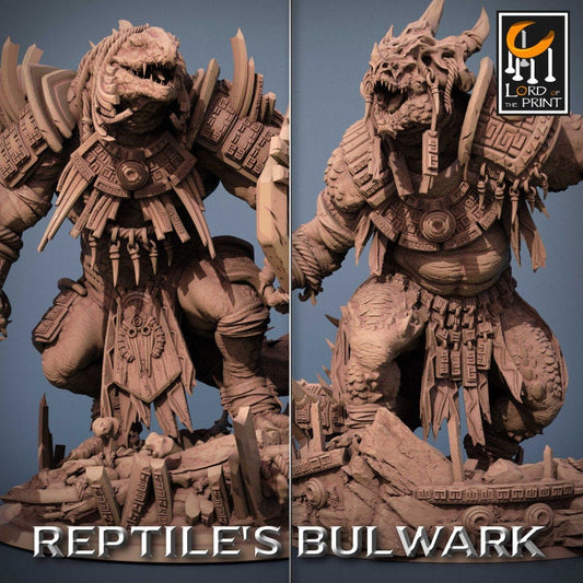 Lizardmen Generals, Lizardman Bulwark Lord of the Print| Dungeons and Dragons | Pathfinder | Table Top RPG | 3D Printed Model
