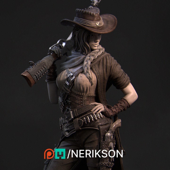Jane the Gunslinger | Aussie 3D Printed Miniatures and Terrain