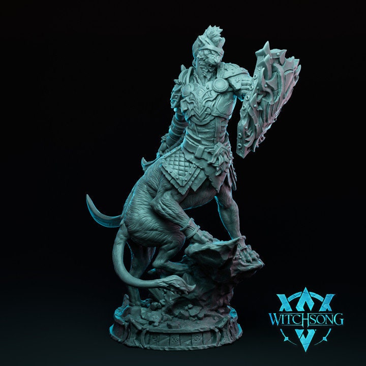 Lionhorde Lieutenants, Witchsong Miniatures | Dungeons and Dragons | Pathfinder | Table Top RPG | 3D Printed Model