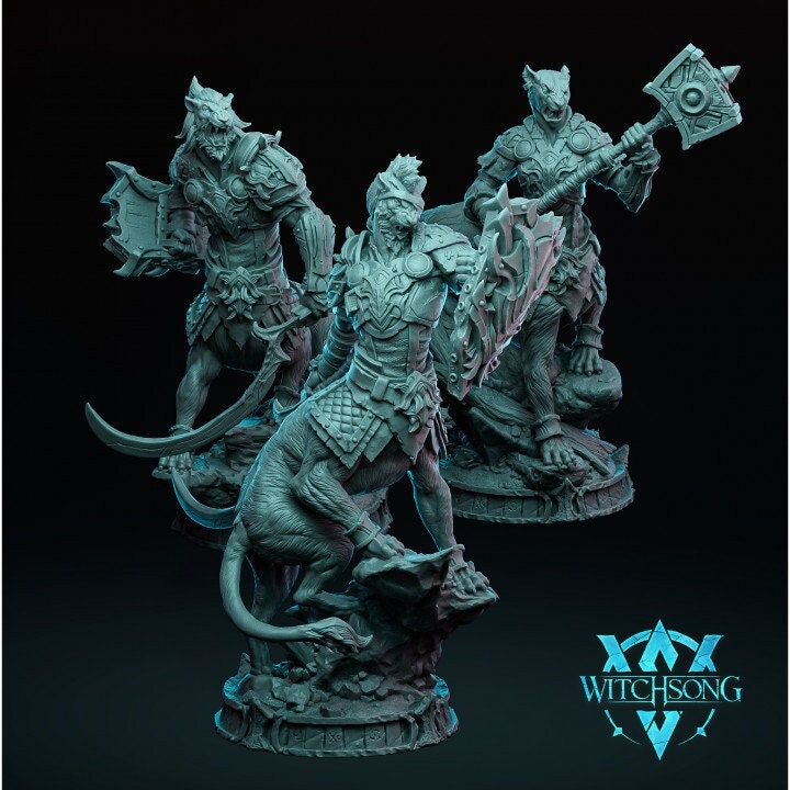 Lionhorde Lieutenants | Aussie 3D Printed Miniatures and Terrain