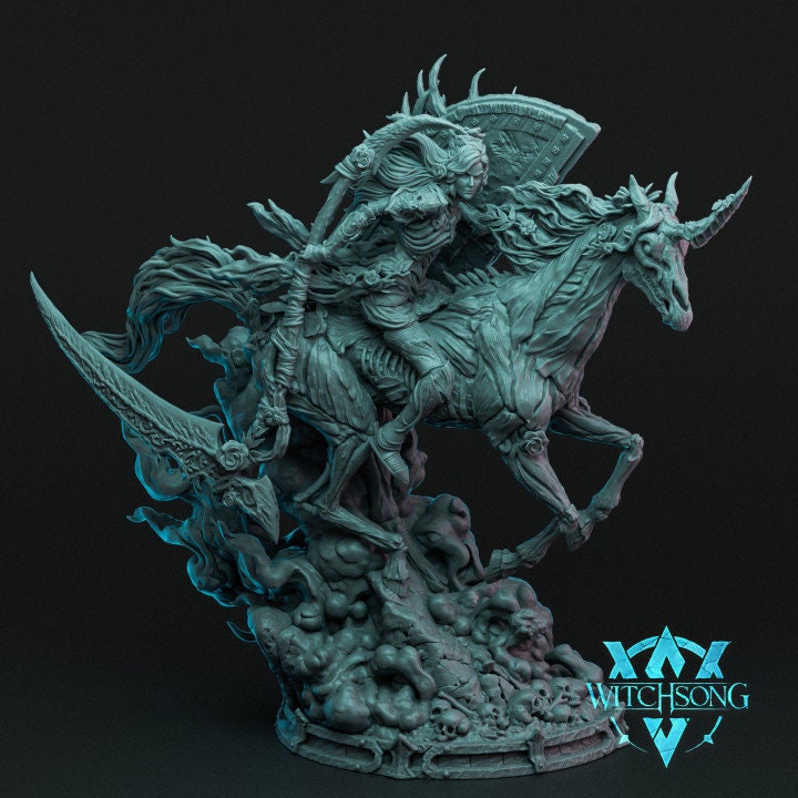 Persephone, Death Reborn, 2 Poses and Bust, Witchsong Miniatures | Dungeons and Dragons | Pathfinder | Table Top RPG | 3D Printed Model