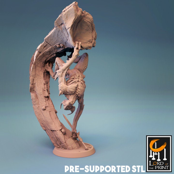 Bat Rebut, Lord of the Print | Dungeons and Dragons | Pathfinder | Table Top RPG | 3D Printed Model