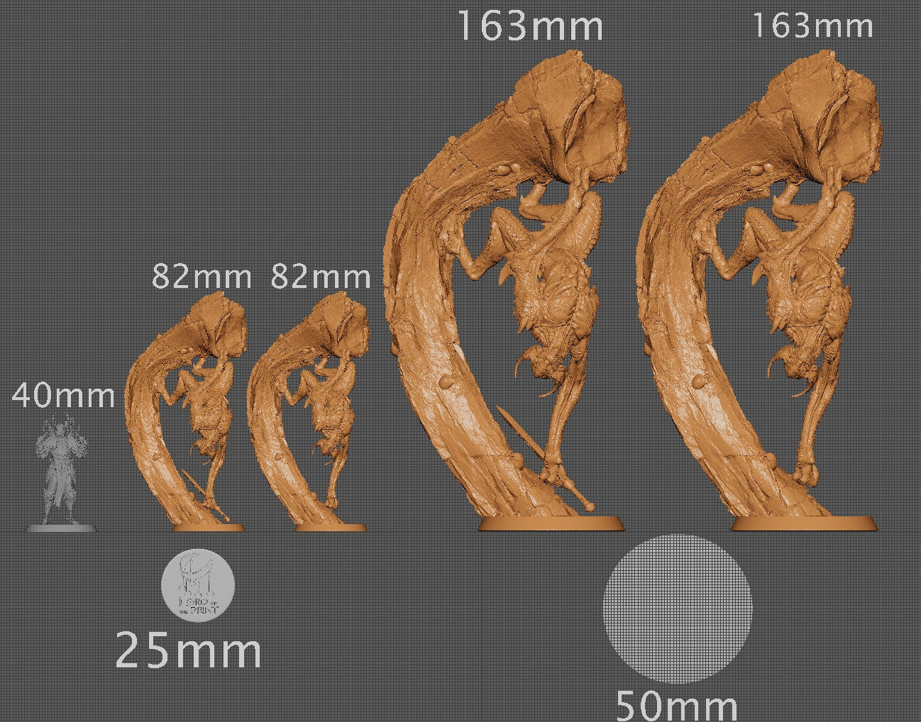 Bat Rebut, Lord of the Print | Dungeons and Dragons | Pathfinder | Table Top RPG | 3D Printed Model