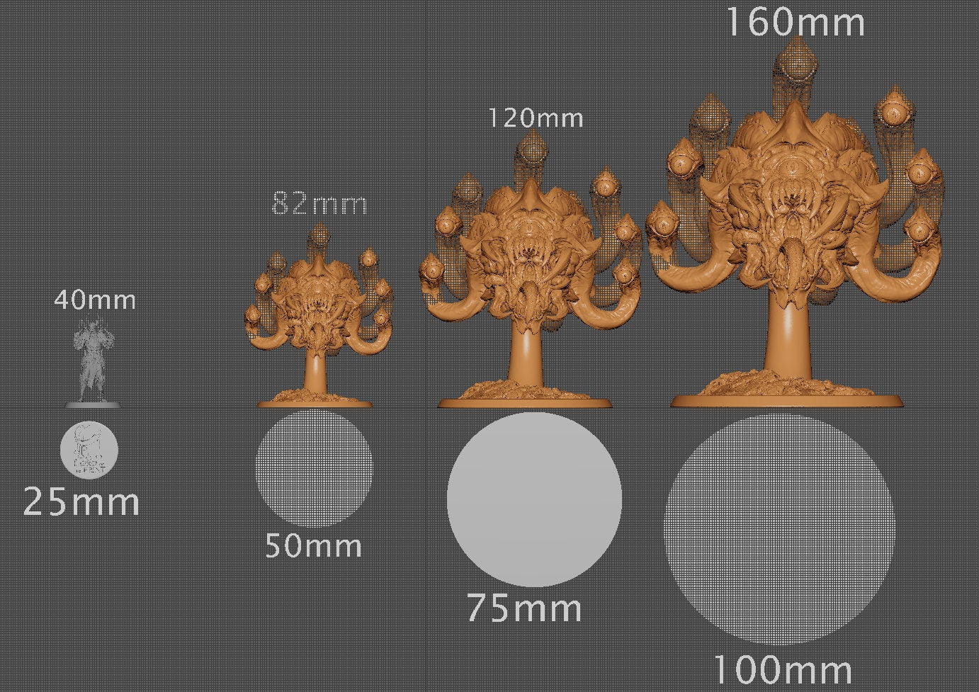 Beholder, Lord of the Print | Dungeons and Dragons | Pathfinder | Table Top RPG | 3D Printed Model