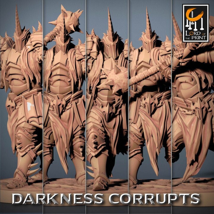 Dark Knight Mace Squad | Aussie 3D Printed Miniatures and Terrain