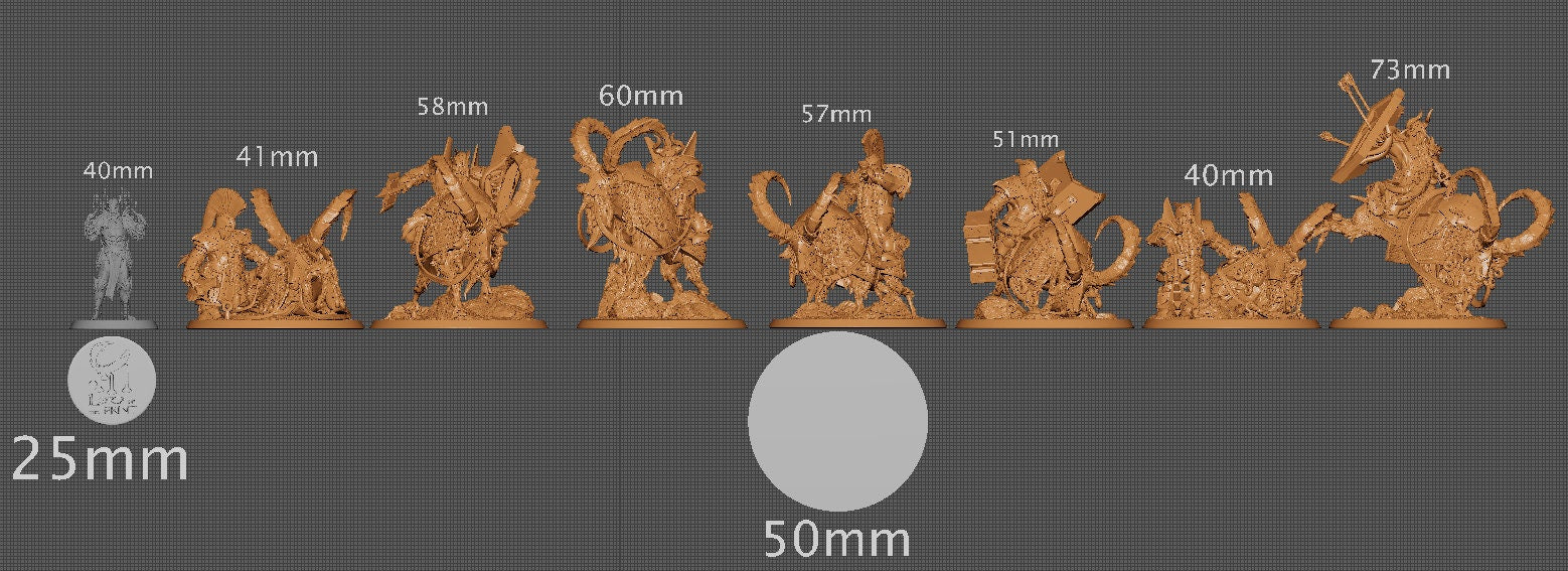 Goat Riders, Tusks and Steel, Lord of the Print | Dungeons and Dragons | Pathfinder | Table Top RPG | 3D Printed Model