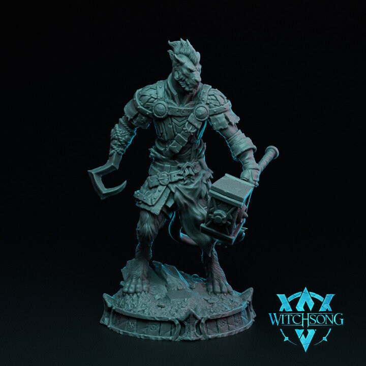 Lionhorde Soldiers, Witchsong Miniatures | Dungeons and Dragons | Pathfinder | Table Top RPG | 3D Printed Model