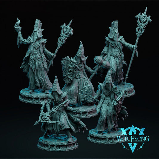 The Faceless Apostles, Witchsong Miniatures | Dungeons and Dragons | Pathfinder | Table Top RPG | 3D Printed Model