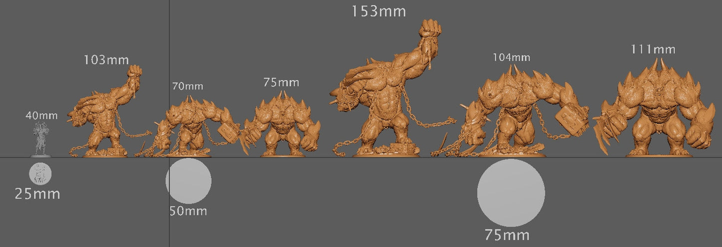 Nemesis, 3 Poses, Lord of the Print | Dungeons and Dragons | Pathfinder | Table Top RPG | 3D Printed Model