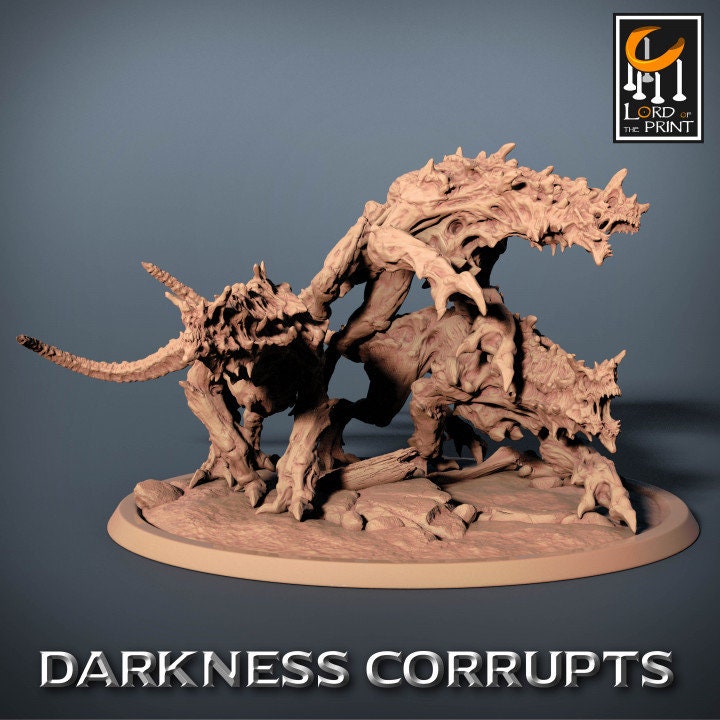 Hellhound Pack, Darkness Corrupts, Lord of the Print | Dungeons and Dragons | Pathfinder | Table Top RPG | 3D Printed Model