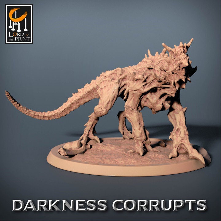 Hellhound Pack, Darkness Corrupts, Lord of the Print | Dungeons and Dragons | Pathfinder | Table Top RPG | 3D Printed Model