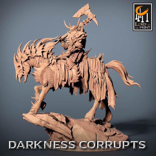 Corrupted Riders, 5 poses, P1, Darkness Corrupts, Lord of the Print | Dungeons and Dragons | Pathfinder | Table Top RPG | 3D Printed Model