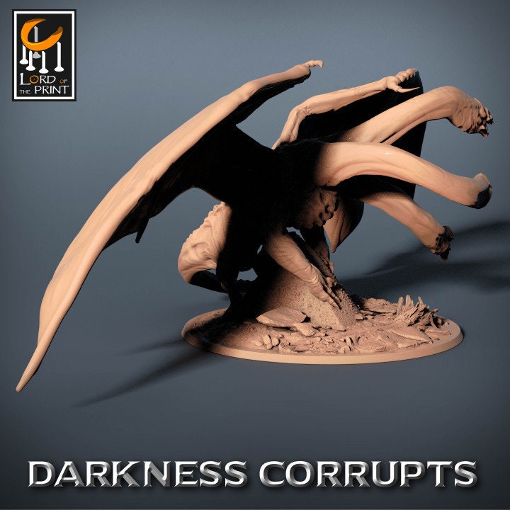 The Hydra, Darkness Corrupts, Lord of the Print | Dungeons and Dragons | Pathfinder | Table Top RPG | 3D Printed Model