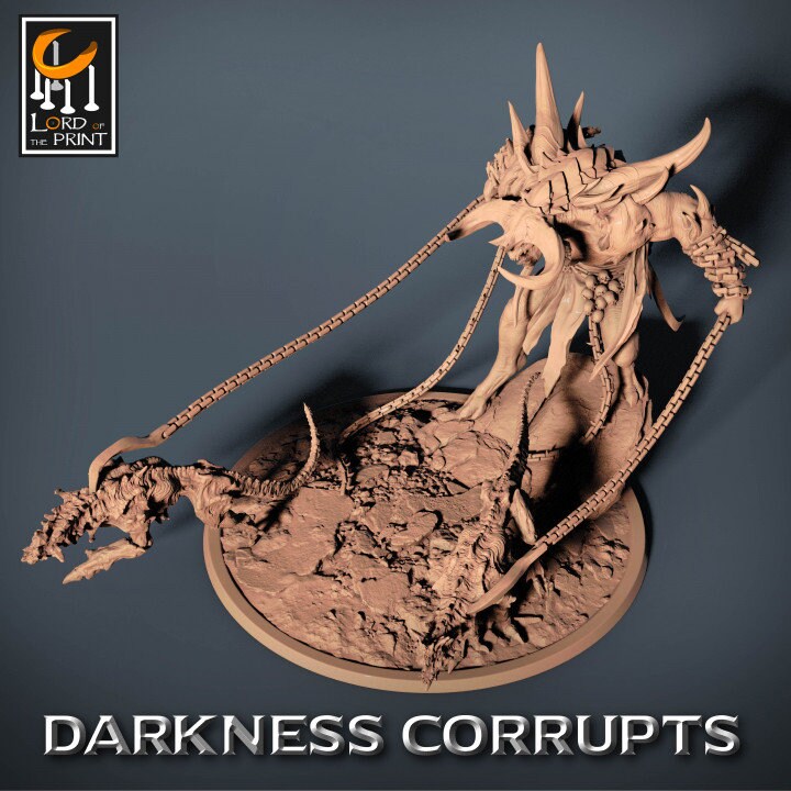 Infernal Tamer, Darkness Corrupts, Lord of the Print | Dungeons and Dragons | Pathfinder | Table Top RPG | 3D Printed Model