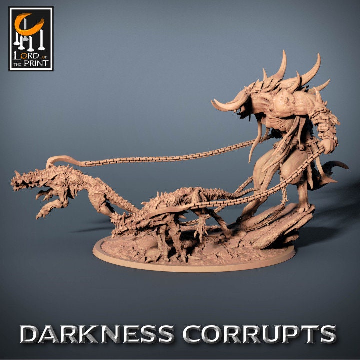 Infernal Tamer, Darkness Corrupts, Lord of the Print | Dungeons and Dragons | Pathfinder | Table Top RPG | 3D Printed Model