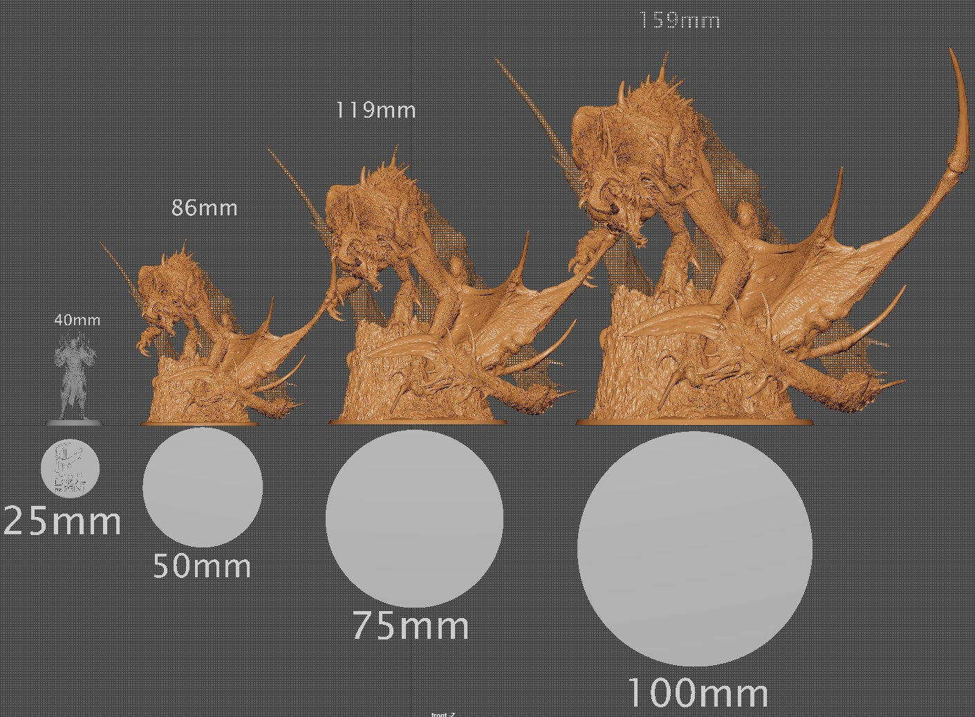 Legendary Chromatic Black Dragon, Lord of the Print | Dungeons and Dragons | Pathfinder | Table Top RPG | 3D Printed Model