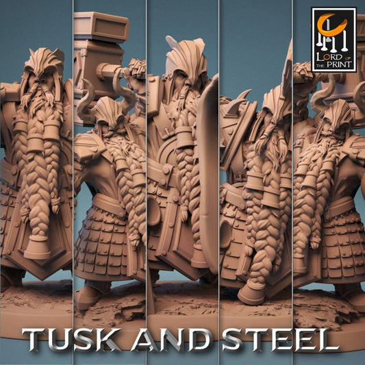 Hammer Dwarf Soldiers | Aussie 3D Printed Miniatures and Terrain