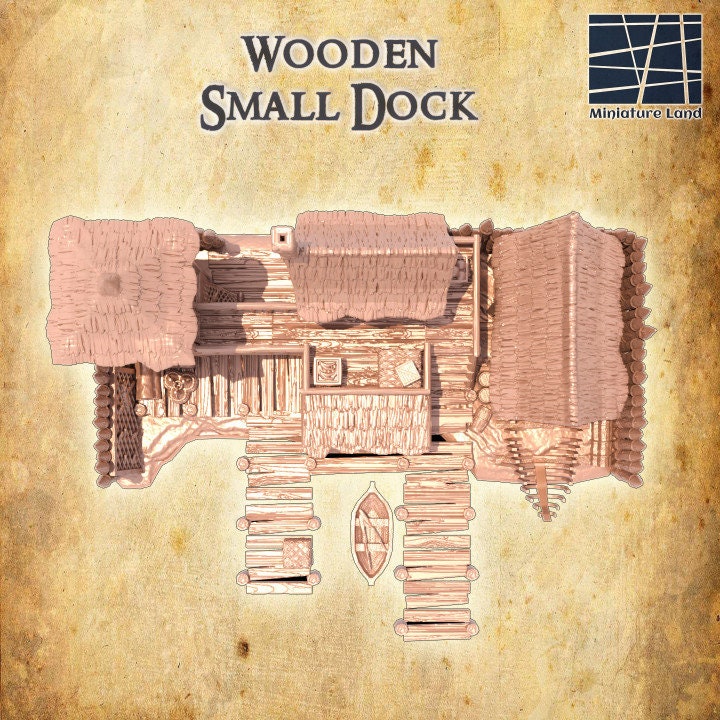 Small Wooden Dock | Aussie 3D Printed Miniatures and Terrain