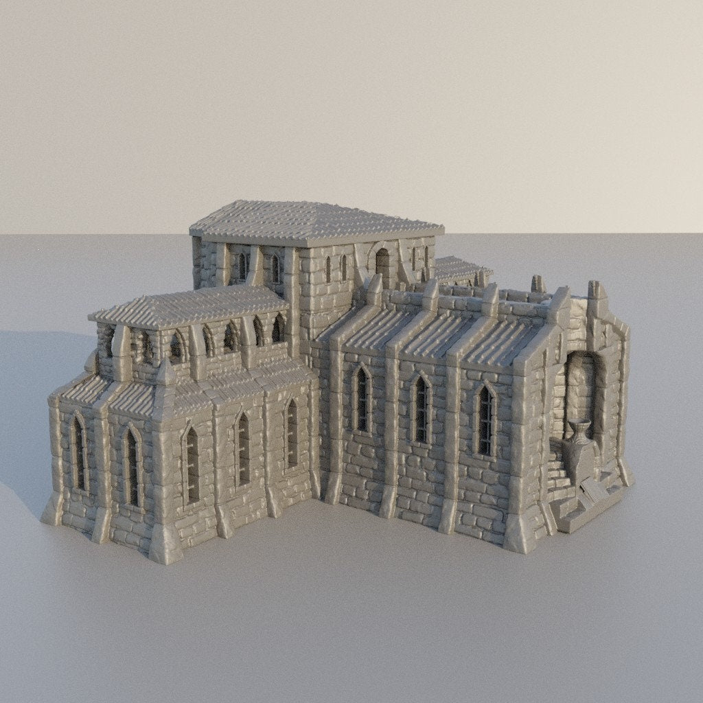 Grand Library, Miniature Land | Dungeons and Dragons | Pathfinder | Table Top RPG | 3D Printed Model