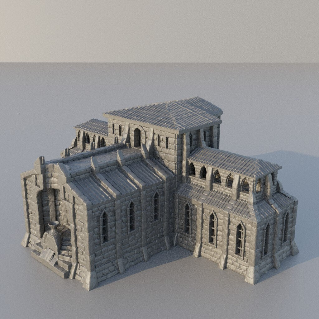 Grand Library, Miniature Land | Dungeons and Dragons | Pathfinder | Table Top RPG | 3D Printed Model