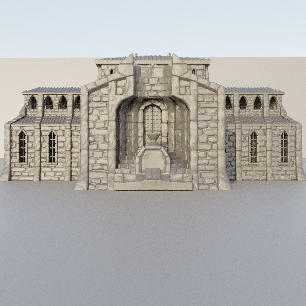 Grand Library, Miniature Land | Dungeons and Dragons | Pathfinder | Table Top RPG | 3D Printed Model