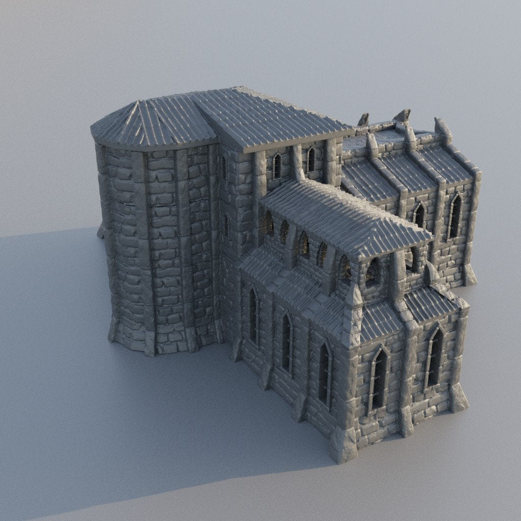 Grand Library, Miniature Land | Dungeons and Dragons | Pathfinder | Table Top RPG | 3D Printed Model