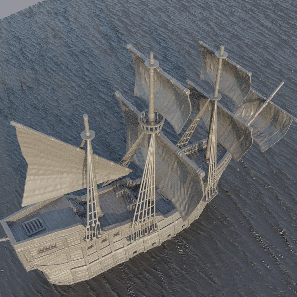 Merchants Ship | Aussie 3D Printed Miniatures and Terrain
