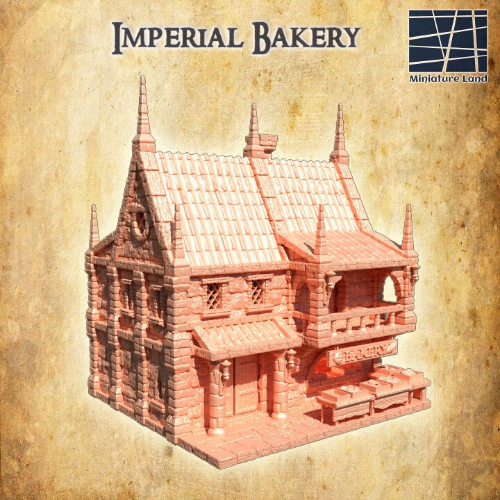 Imperial Bakery, Miniature Land | Dungeons and Dragons | Pathfinder | Table Top RPG | 3D Printed Model