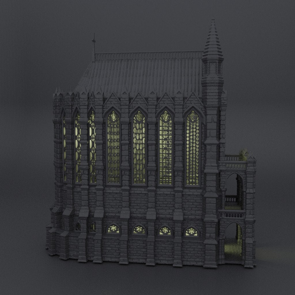 Reliquary Chapel, Miniature Land | Dungeons and Dragons | Pathfinder | Table Top RPG | 3D Printed Model