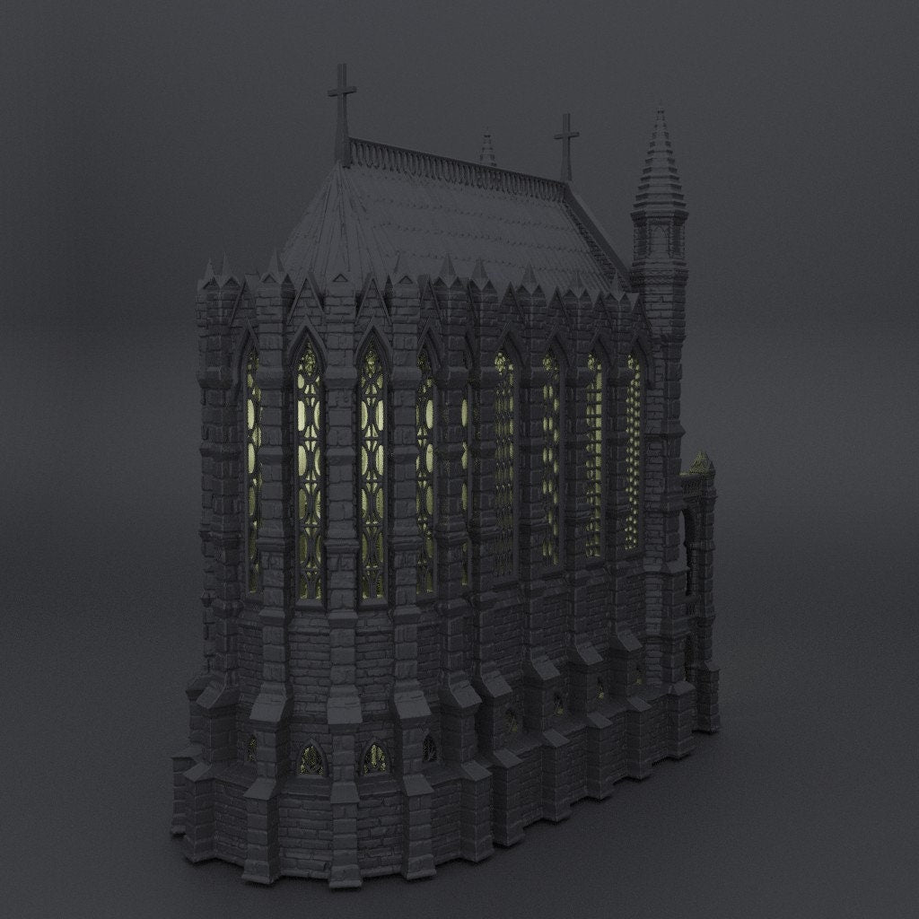 Reliquary Chapel, Miniature Land | Dungeons and Dragons | Pathfinder | Table Top RPG | 3D Printed Model