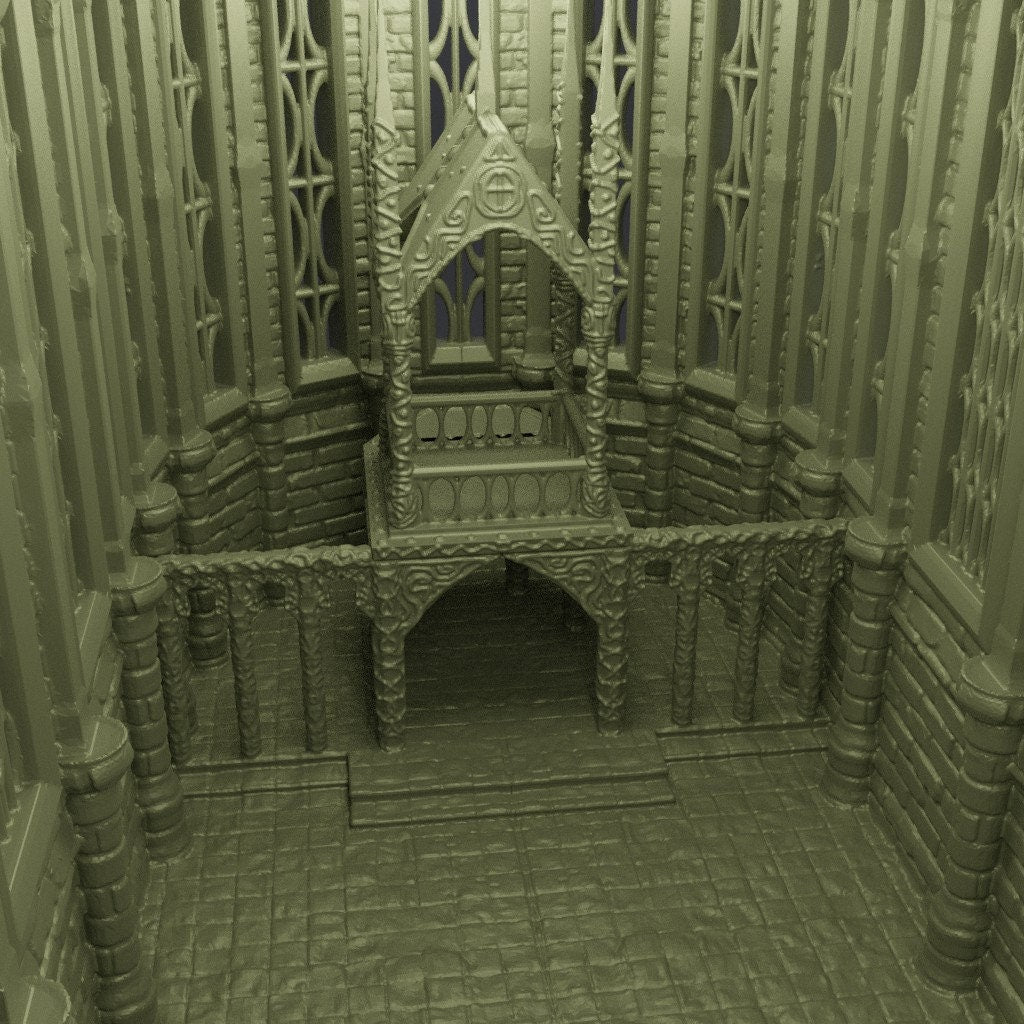 Reliquary Chapel, Miniature Land | Dungeons and Dragons | Pathfinder | Table Top RPG | 3D Printed Model