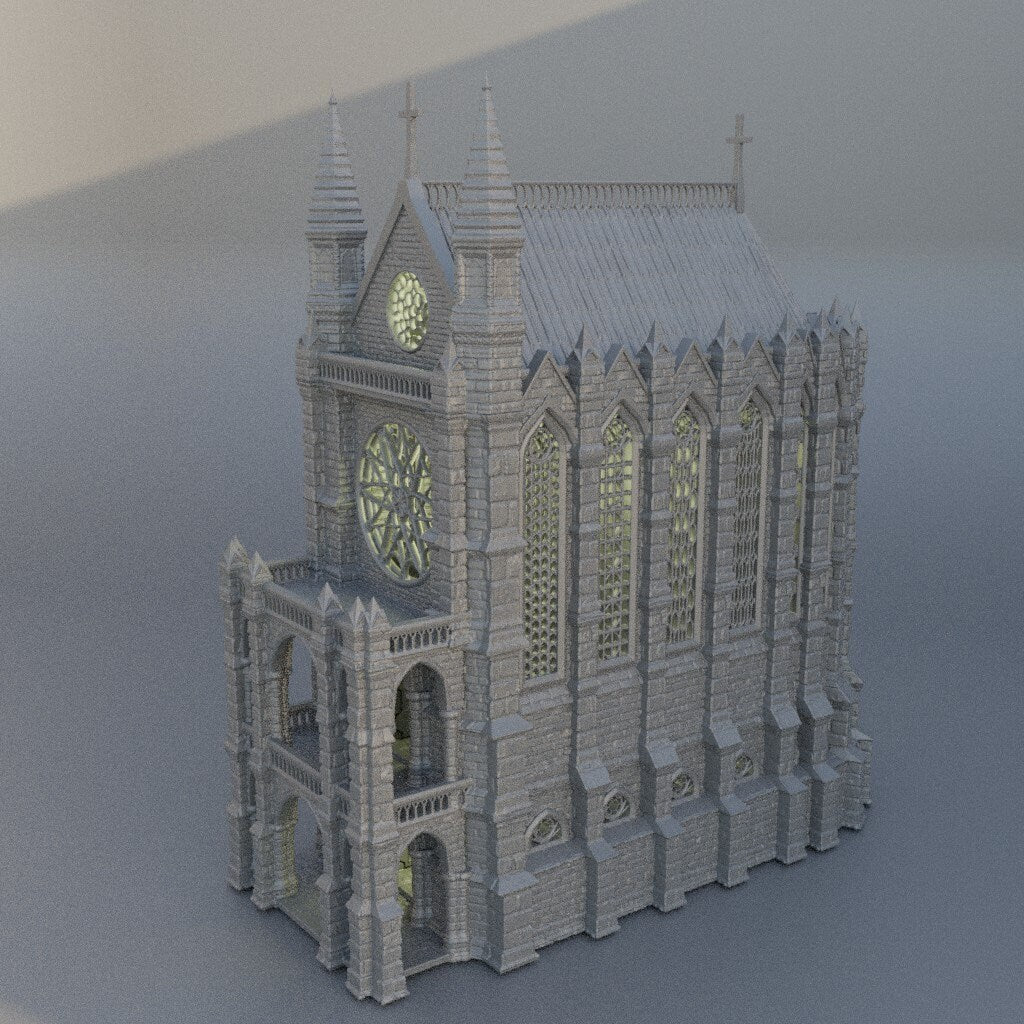 Reliquary Chapel, Miniature Land | Dungeons and Dragons | Pathfinder | Table Top RPG | 3D Printed Model