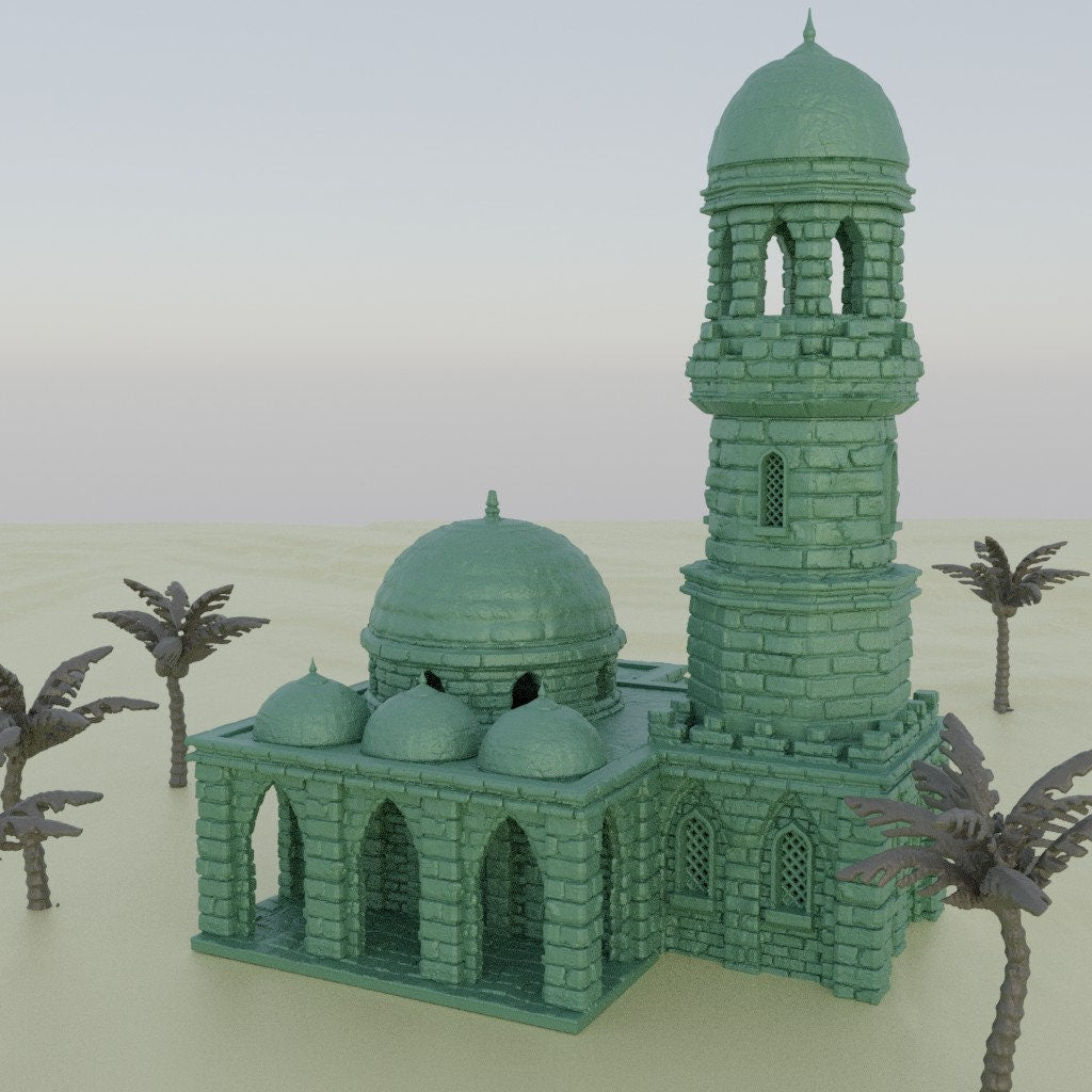 Desert Minaret, Miniature Land | Dungeons and Dragons | Pathfinder | Table Top RPG | 3D Printed Model