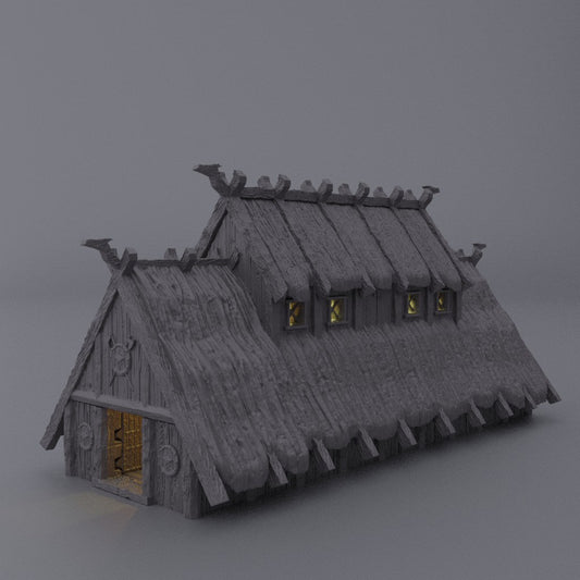 Viking Meadhouse, Miniature Land | Dungeons and Dragons | Pathfinder | Table Top RPG | 3D Printed Model