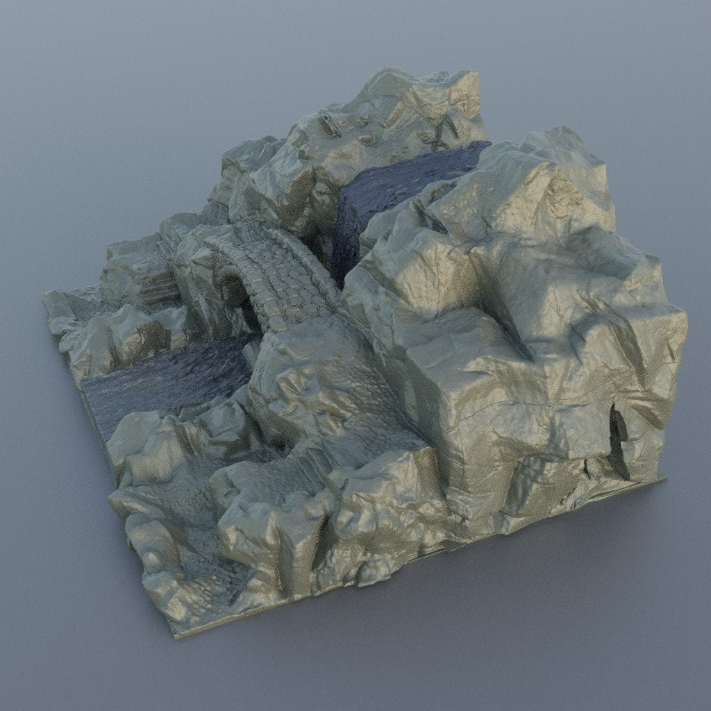 Waterfall Bridge | Aussie 3D Printed Miniatures and Terrain