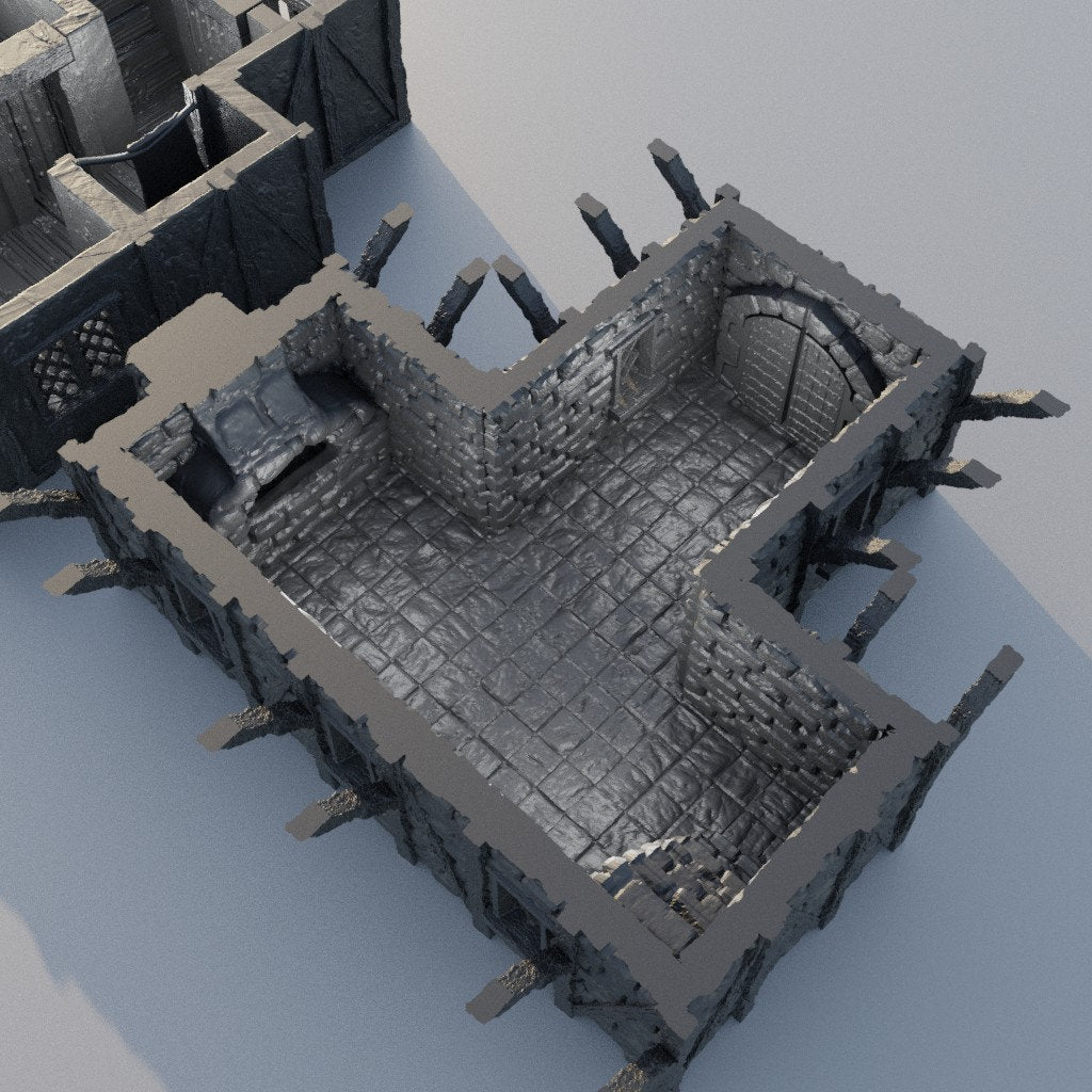 Village Brothel, Miniature Land | Dungeons and Dragons | Pathfinder | Table Top RPG | 3D Printed Model