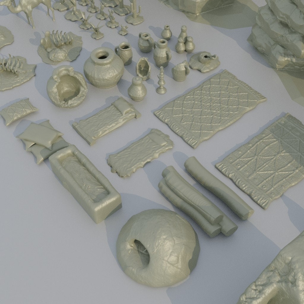 Desert Scatter Terrain | Aussie 3D Printed Miniatures and Terrain