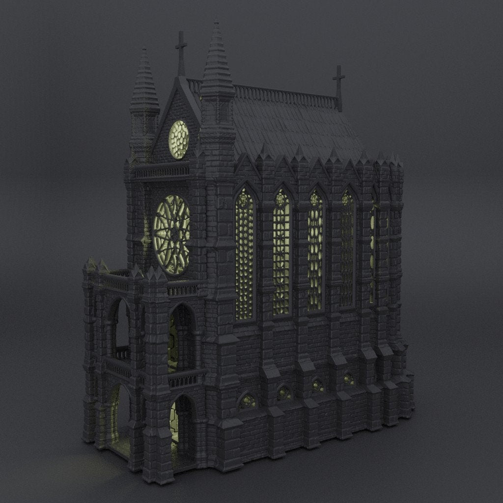 Reliquary Chapel, Miniature Land | Dungeons and Dragons | Pathfinder | Table Top RPG | 3D Printed Model