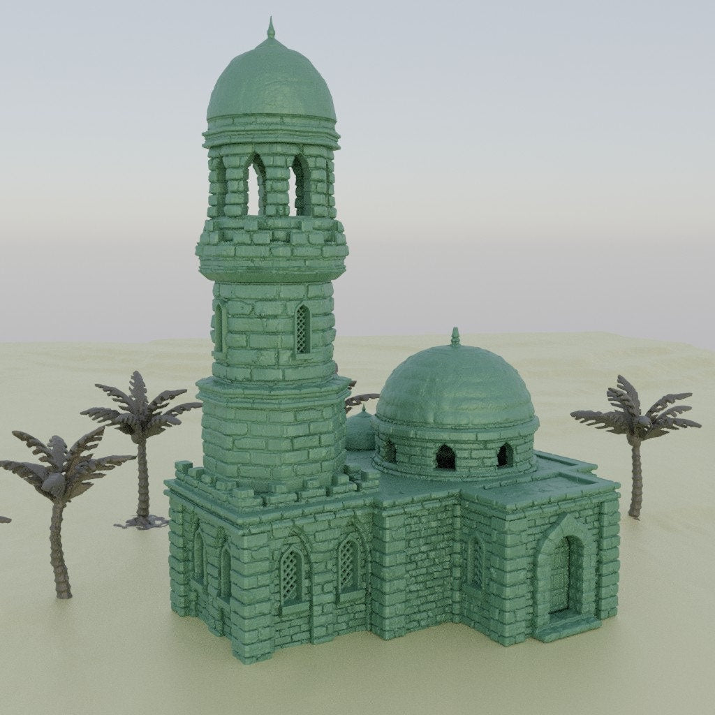 Desert Minaret, Miniature Land | Dungeons and Dragons | Pathfinder | Table Top RPG | 3D Printed Model