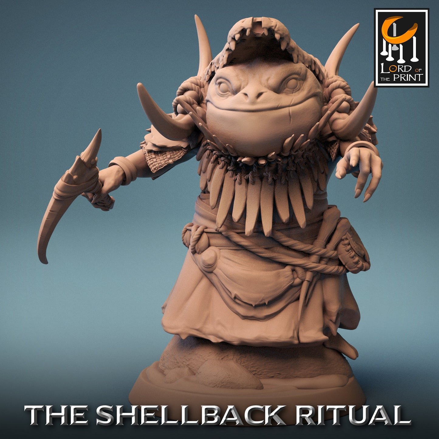 Croakers, Pack 2, Shellback Ritual, Lord of the Print | Dungeons and Dragons | Pathfinder | Table Top RPG | 3D Printed Model