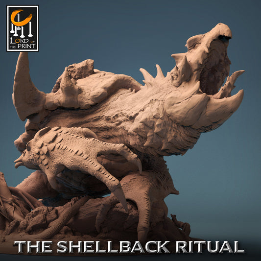 Dragon Turtle, The Shellback Ritual, Lord of the Print | Dungeons and Dragons | Pathfinder | Table Top RPG | 3D Printed Model