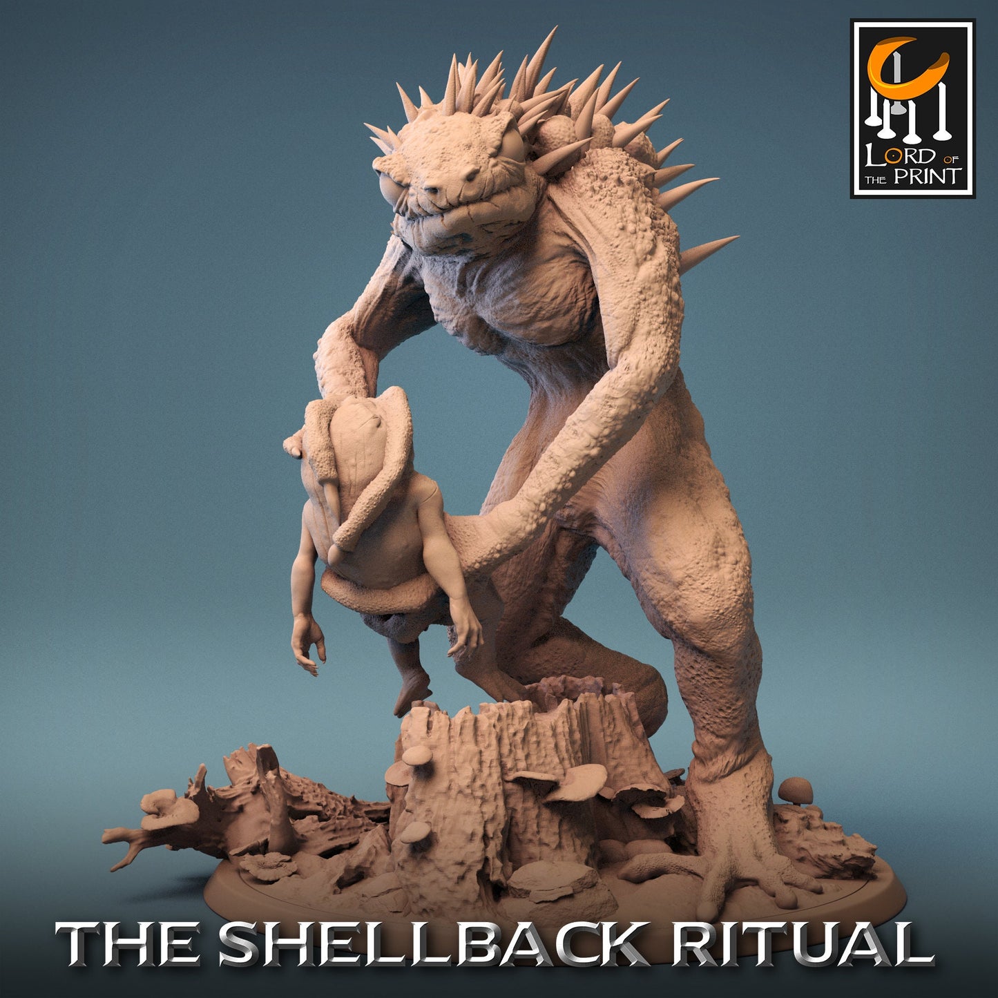 Fetid Stalker, The Shellback Ritual, Lord of the Print | Dungeons and Dragons | Pathfinder | Table Top RPG | 3D Printed Model