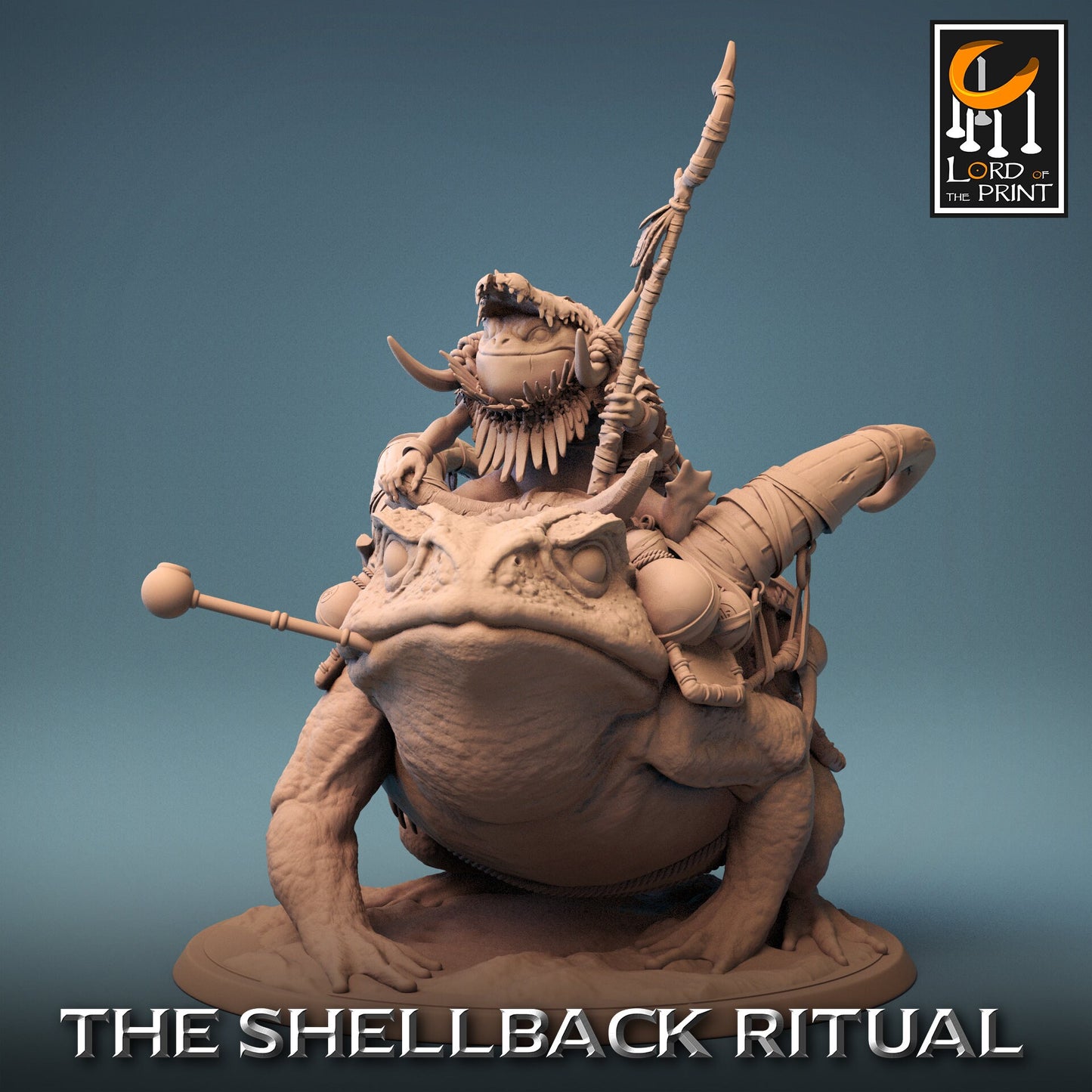 Toad Riders, The Shellback Ritual, Lord of the Print | Dungeons and Dragons | Pathfinder | Table Top RPG | 3D Printed Model