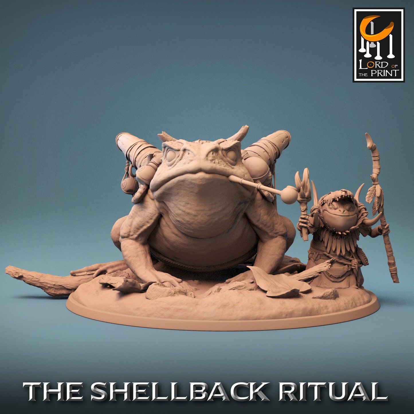 Toad Riders, The Shellback Ritual, Lord of the Print | Dungeons and Dragons | Pathfinder | Table Top RPG | 3D Printed Model