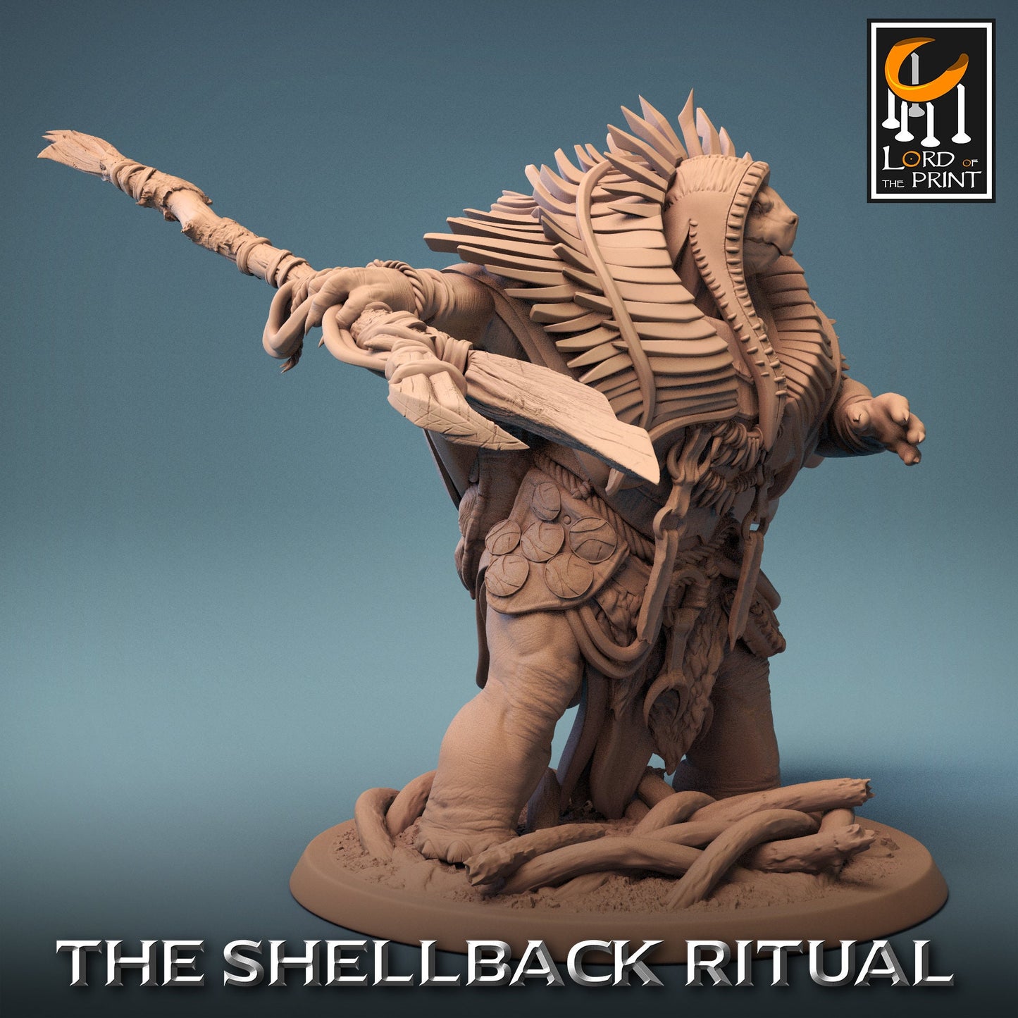 Shellback Shamans, Shellback Ritual, Powerful NPC, Lord of the Print | Dungeons and Dragons | Pathfinder | Table Top RPG | 3D Printed Model