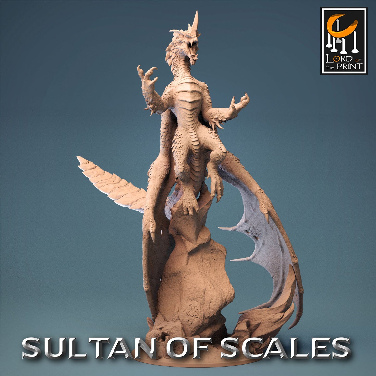 Legendary Chromatic Blue Dragon | Aussie 3D Printed Miniatures and Terrain