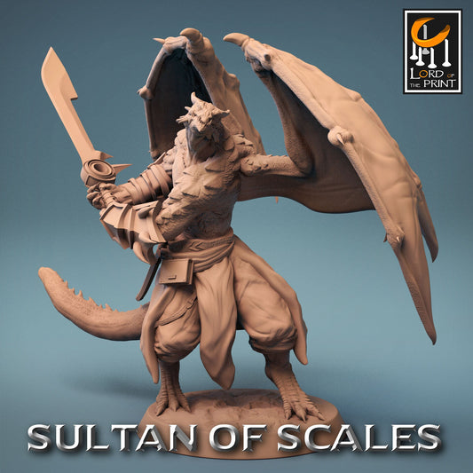 Dragonborn Soldiers, Pack 1, Sultan of the Sands, Lord of the Print | Dungeons and Dragons | Pathfinder | Table Top RPG | 3D Printed Model