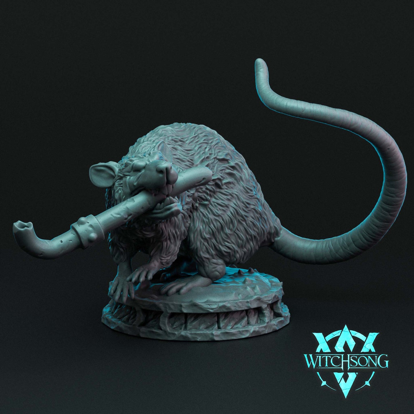 Dire Rats, Witchsong Miniatures | Dungeons and Dragons | Pathfinder | Table Top RPG | 3D Printed Model